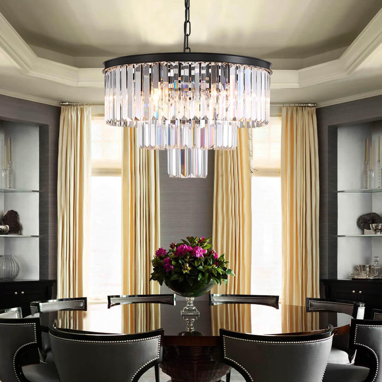 3-Tier Crystal Chandelier Lighting | LumiMuse