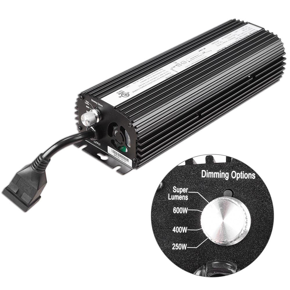 600w Digital Dimmable Ballast for MH HPS Grow Light System | Lumimuse