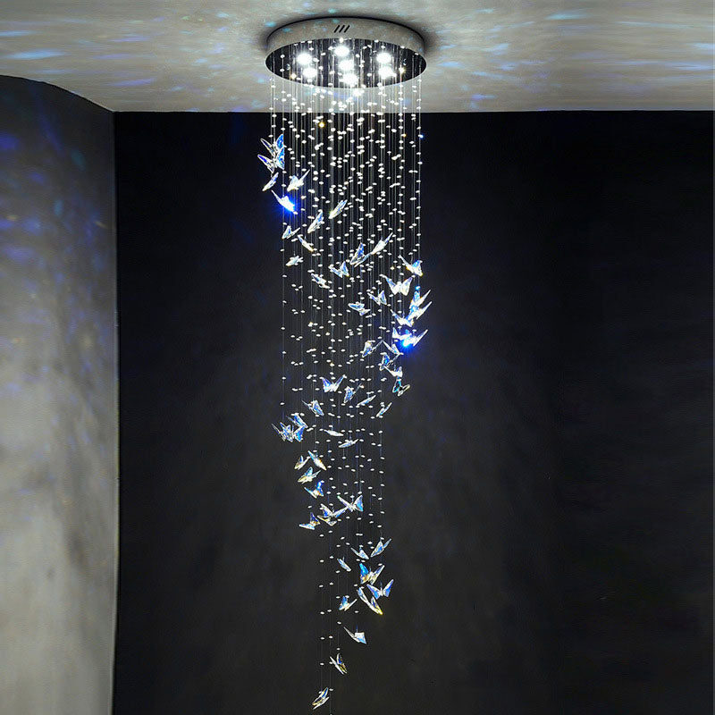 Butterfly Shape Crystal Chandelier - Ceiling Light | Lumimuse