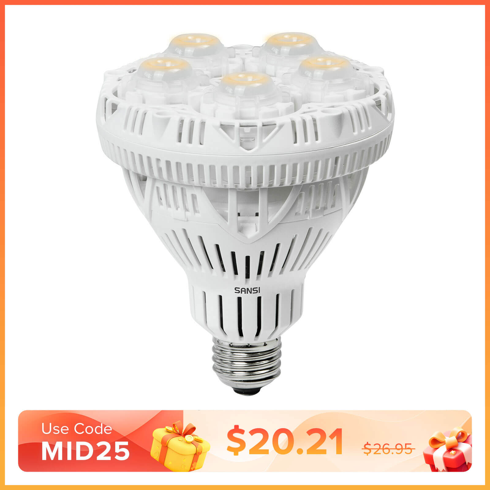 BR30 24W LED Grow Light Bulb | LumiMuse