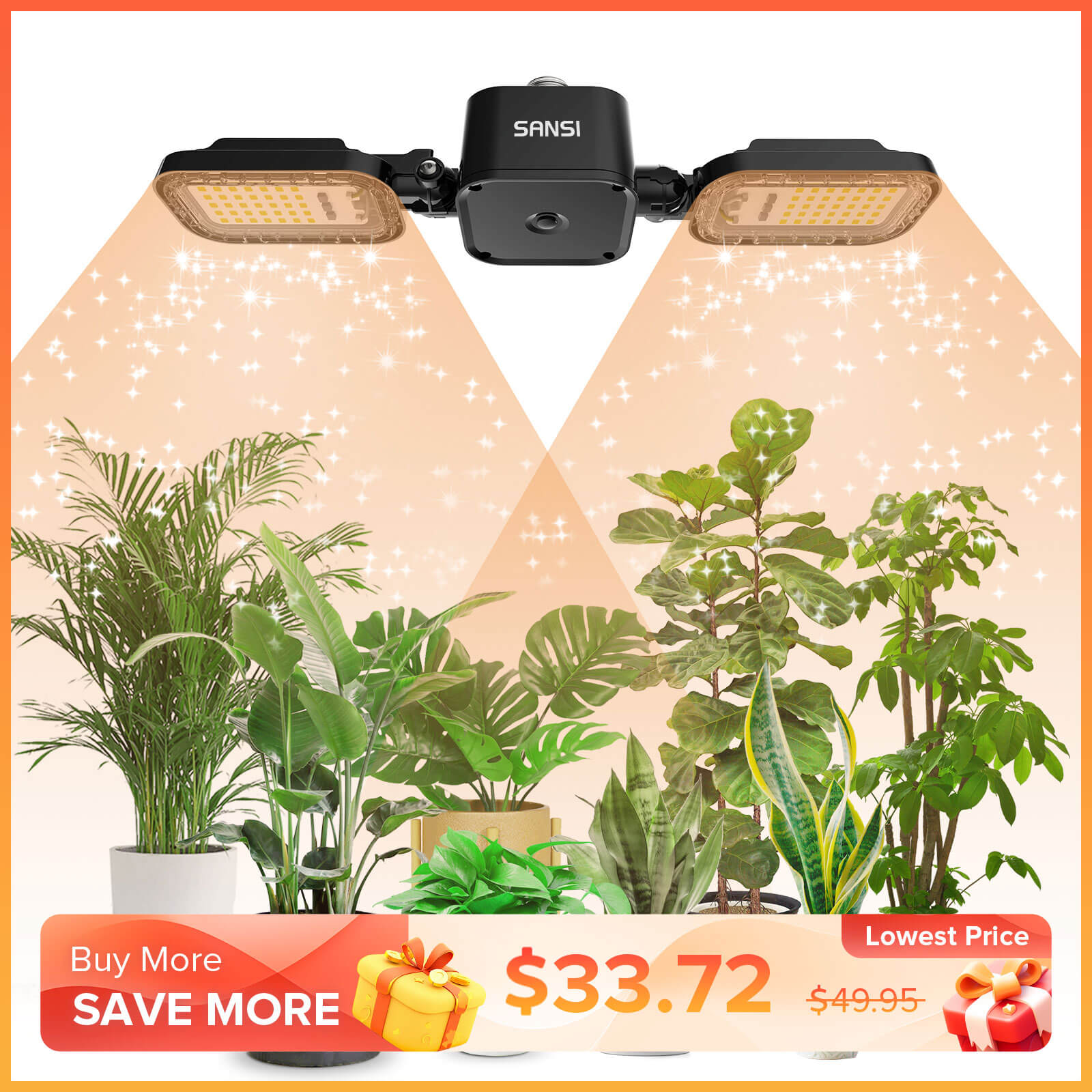 60W Panel Led Grow Light | Lumimuse