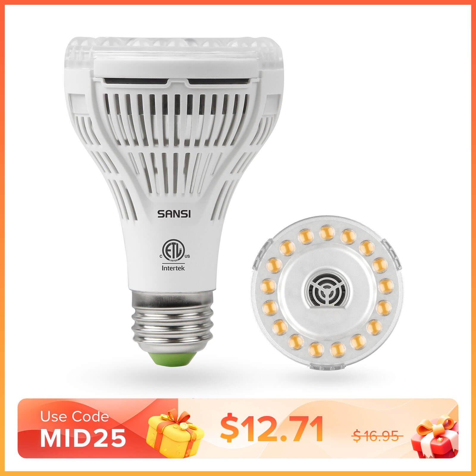 PAR25 15W LED Grow Light Bulb | LumiMuse