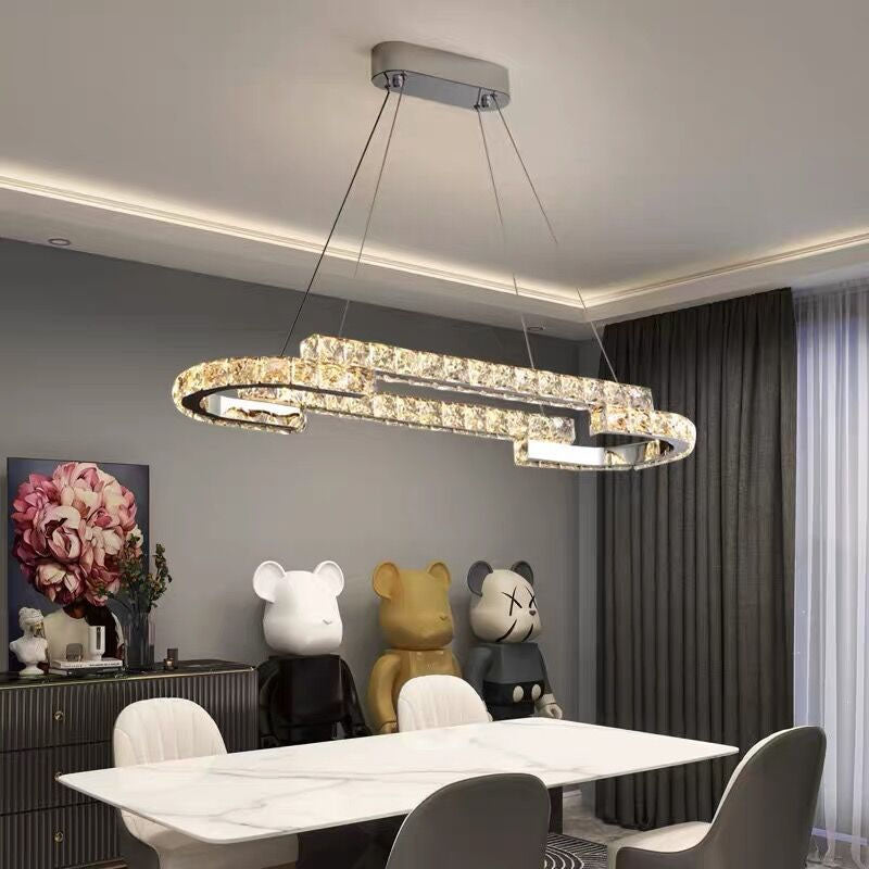 One Ring Oval  LED Chandelier | LumiMuse