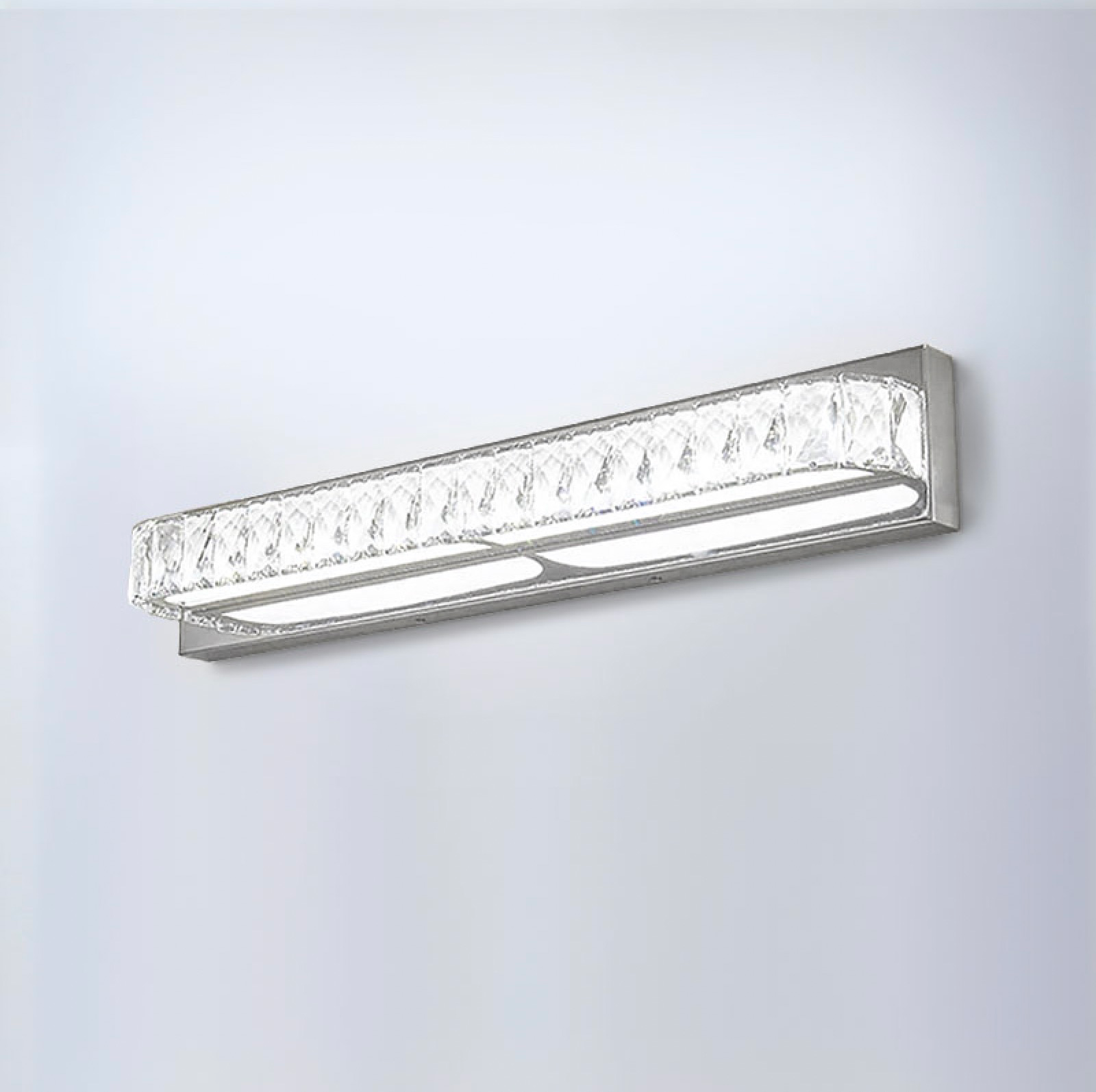 Acrylic lampshape Dimmable LED Crystal Vanity Light | Lumimuse