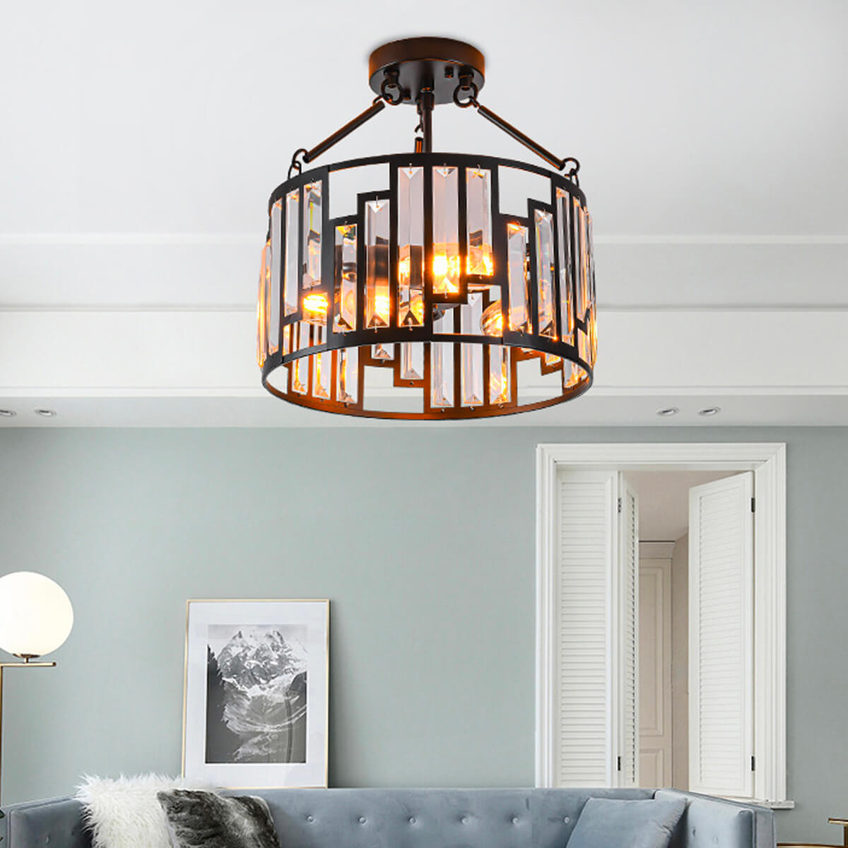 American Style Iron Pendant Lamp Ceiling Light | LumiMuse