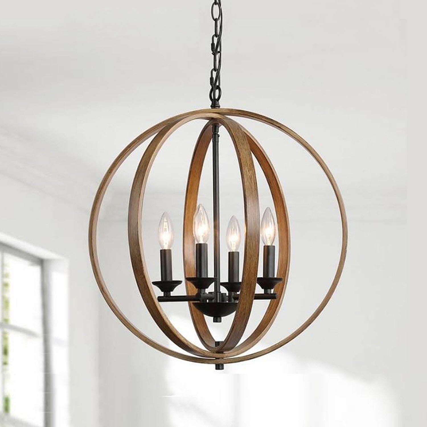 Dark Bronze Orb Chandelier | Lumimuse