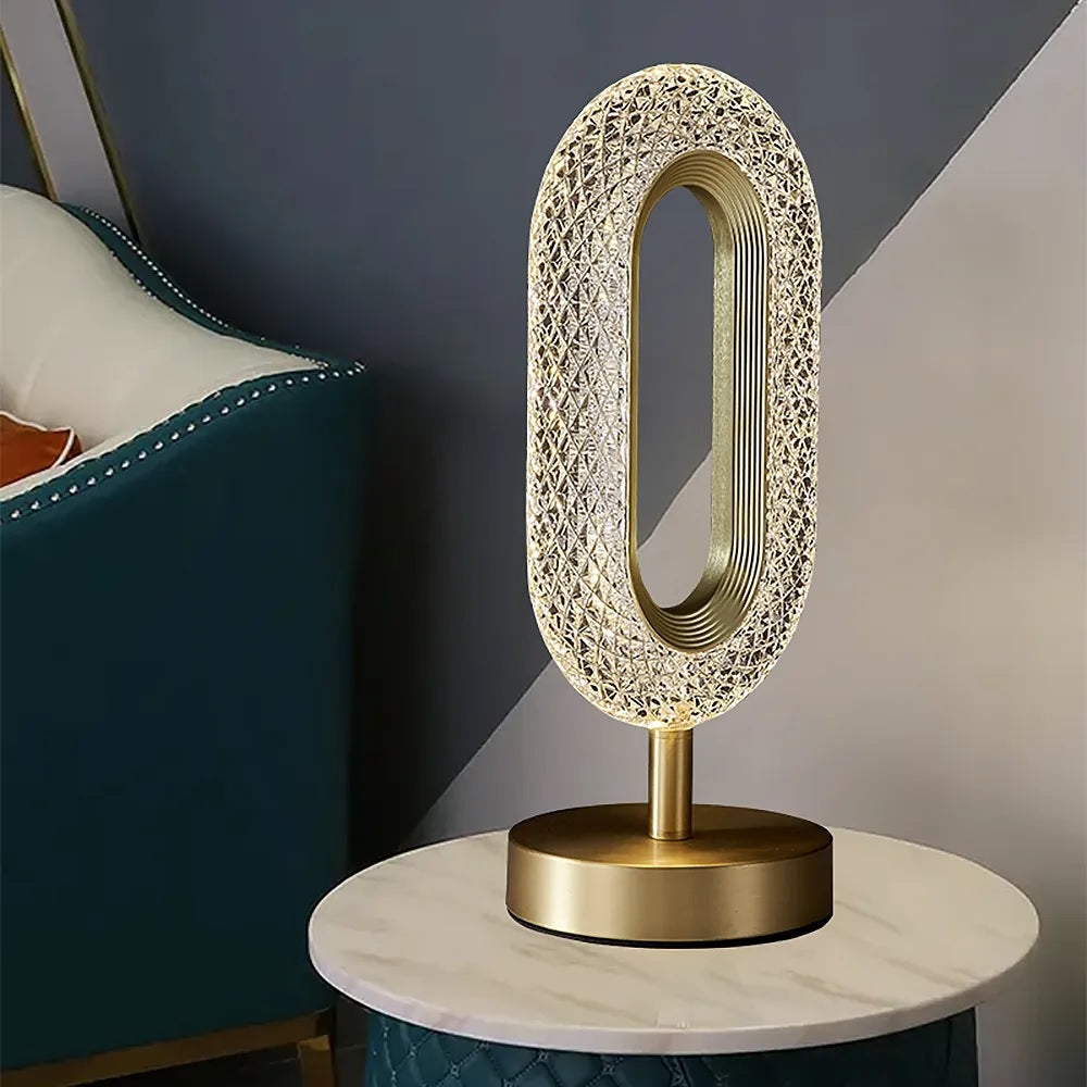 Modern Oval Ring Shape Table Lamp | LumiMuse