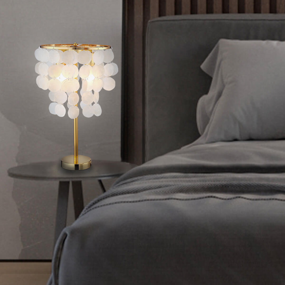 Shell Shape Table Lamp Bedside Lamp Warm and Romantic | Lumimuse