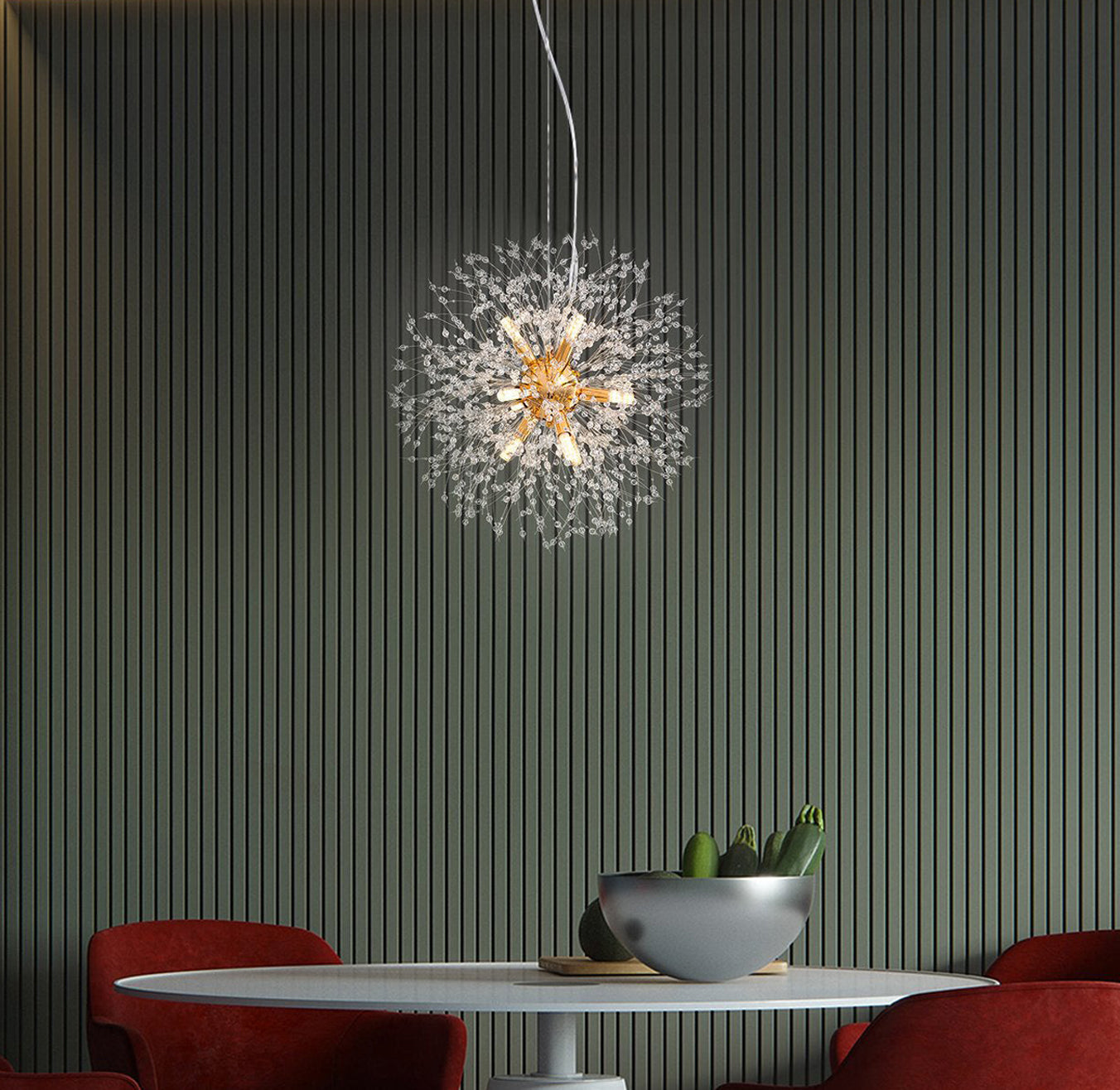 Sputnik Sphere Dandelion Pendant Light | LumiMuse