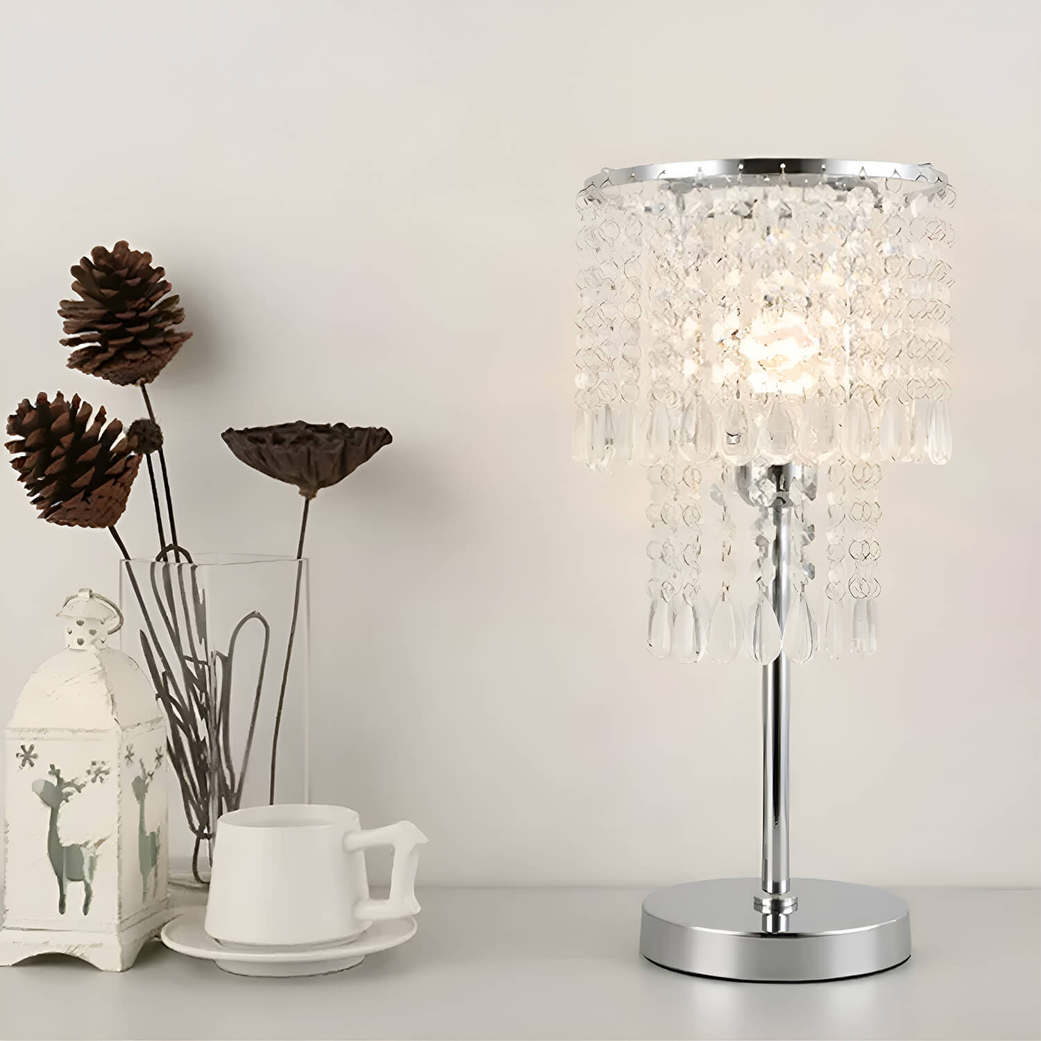 Bedside Crystal Table Lamp | LumiMuse