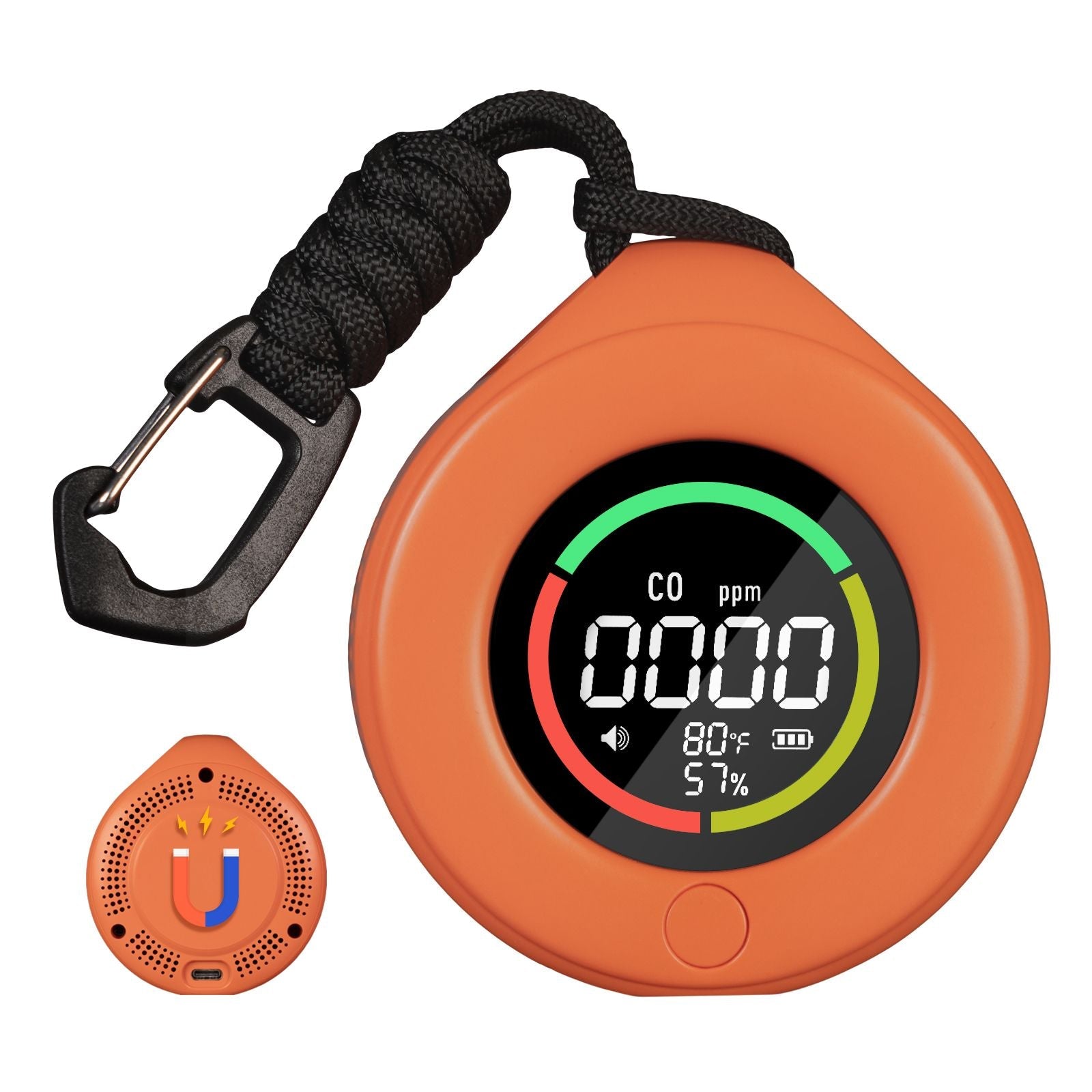 Mini Carbon Monoxide Detector Portable Temp/Humi/CO Meter