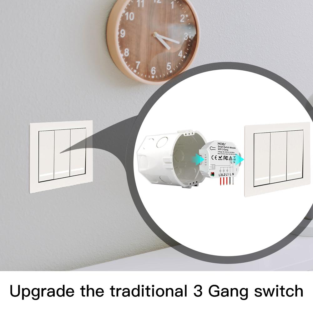 3/4 Gang, 1/2 Way Module, Wireless Home Smart Switch Light Modular