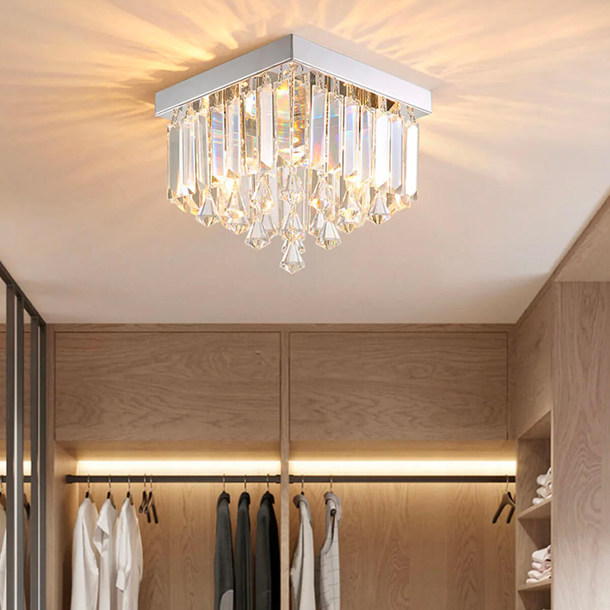 Modern Design Crystal  Chandelier Ceiling Light | LumiMuse