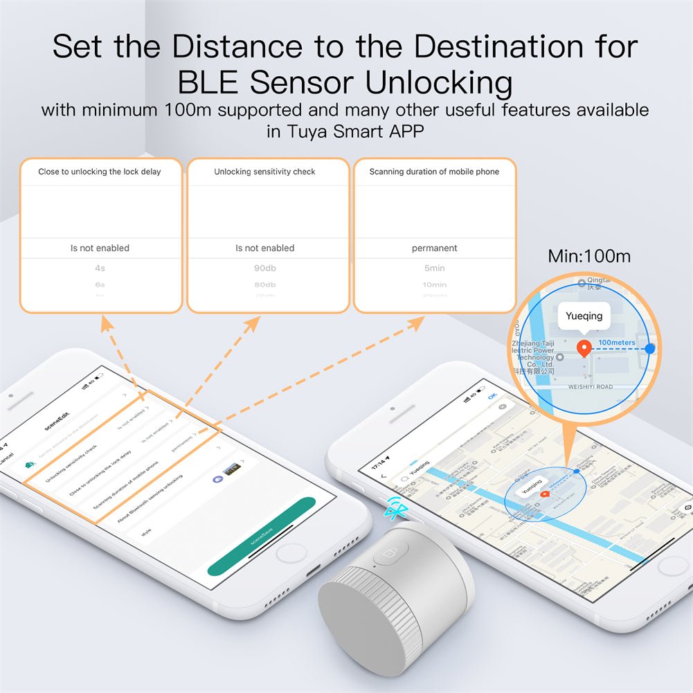 ¡¾US Version¡¿ LumiMuse Bluetooth Smart Door Lock Bank-grade AES128 Bit and TLS Encryption Bluetooth Sensor APP Remote Unlocking Scene Linkage