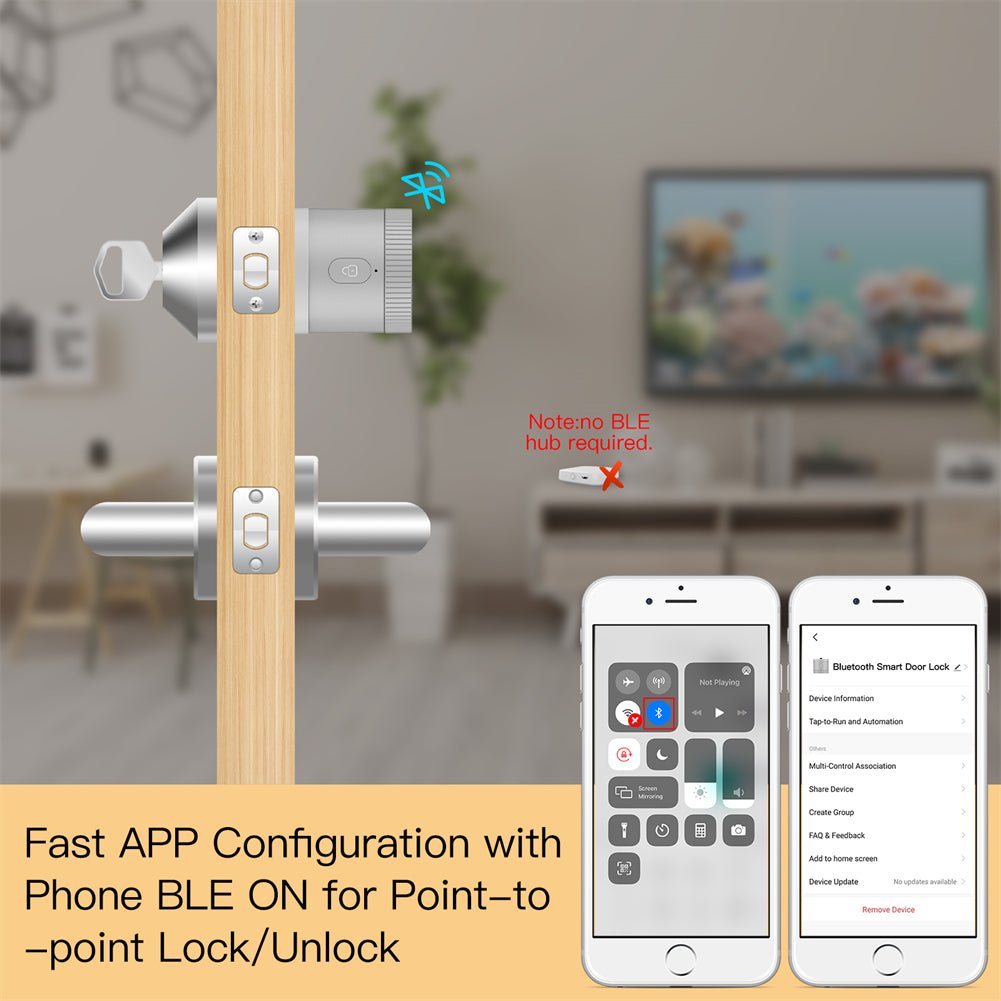 ¡¾US Version¡¿ LumiMuse Bluetooth Smart Door Lock Bank-grade AES128 Bit and TLS Encryption Bluetooth Sensor APP Remote Unlocking Scene Linkage