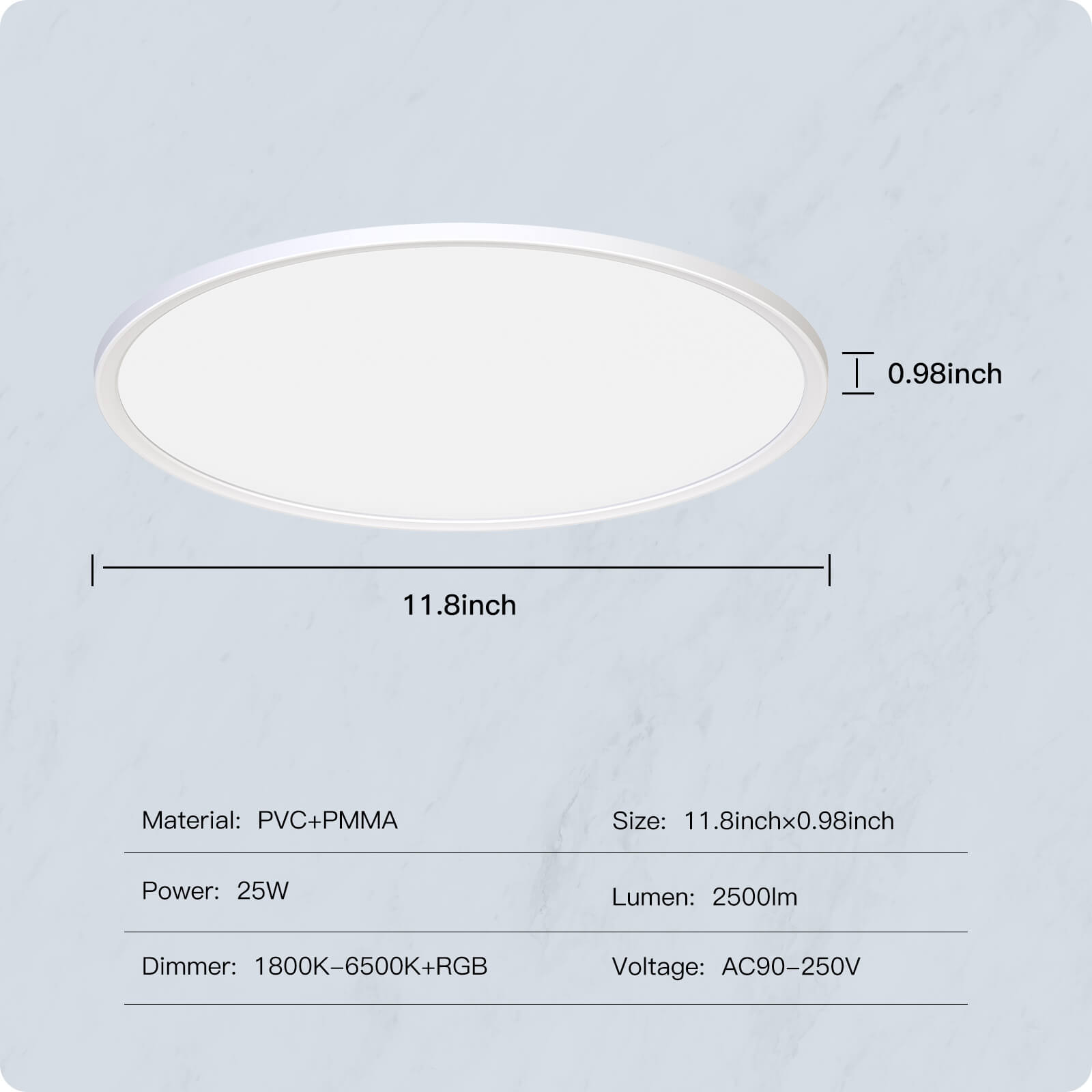 LumiMuse Smart WIFI Ceiling Light Ultrathin Energy-saving RGB Dimmable Lighting LED Lamp