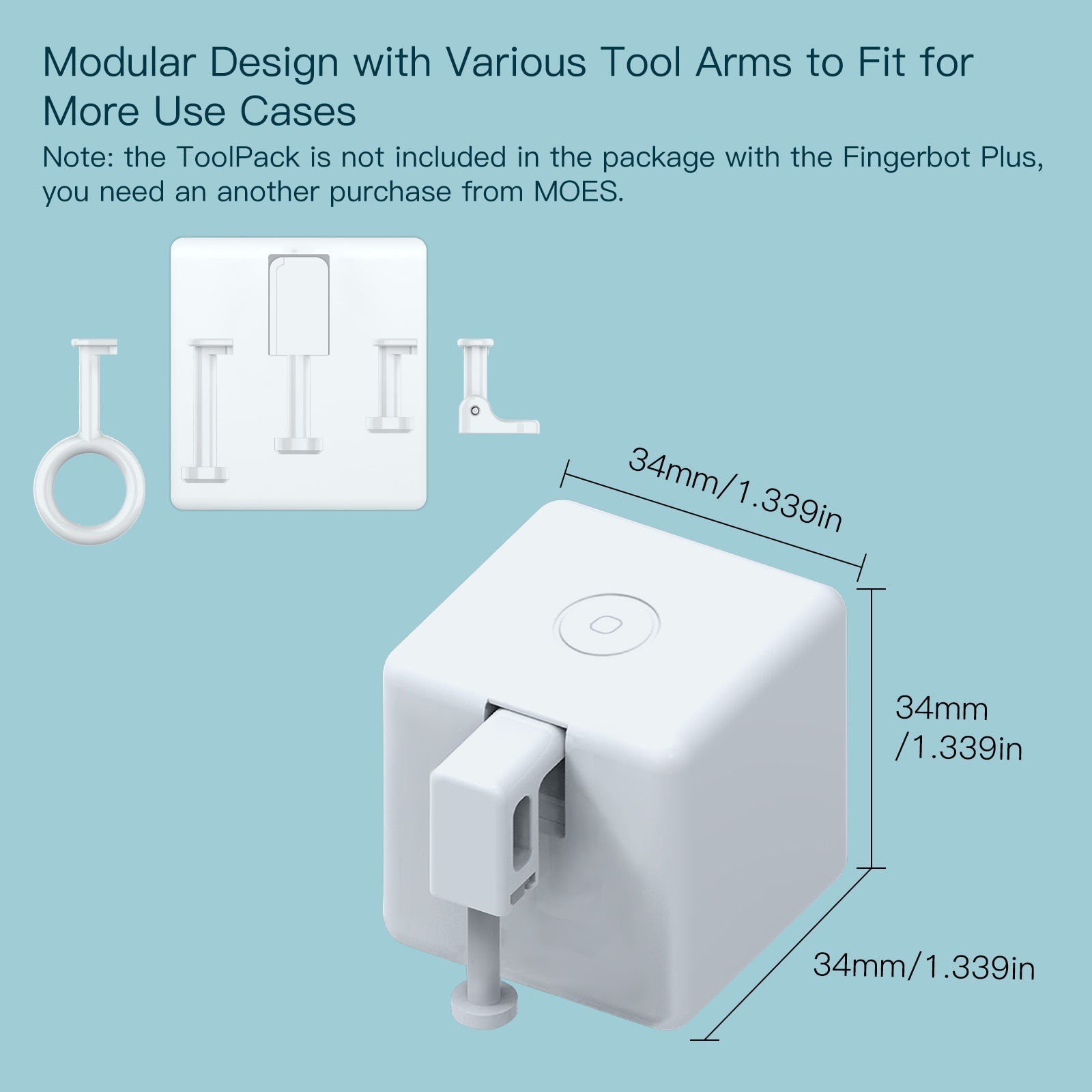 LumiMuse Bluetooth Smart Fingerbot Plus, Wireless Touch Button Switch Bot ON/OFF