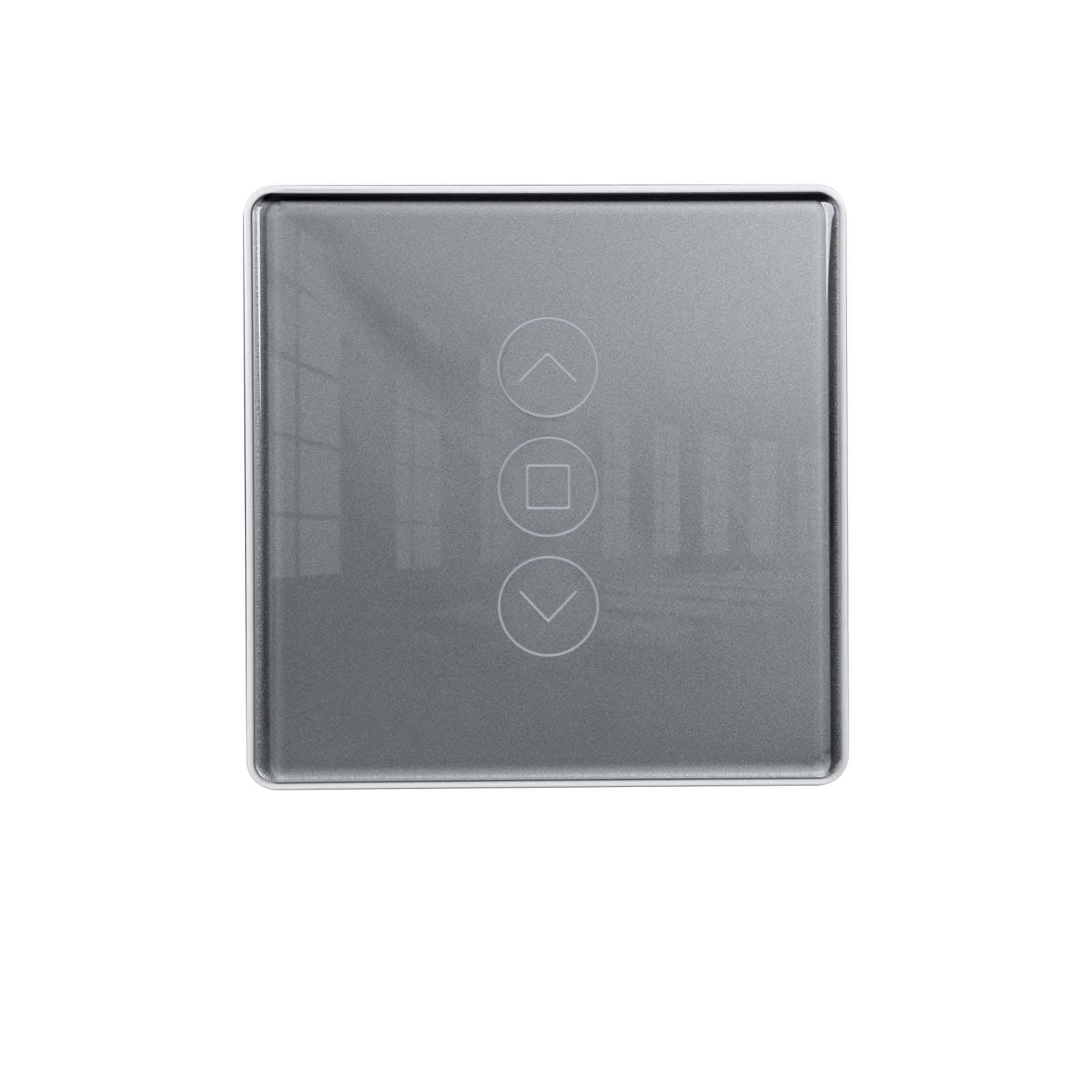 LumiMuse WiFi Curtain Switch RF433 Smart 2.5D Arc Glass Touch Panel for Roller Blinds Shutters