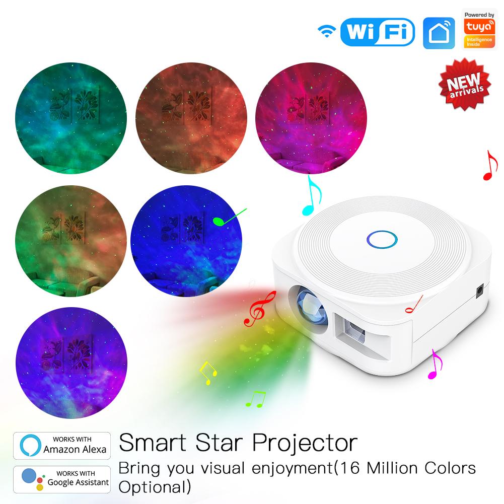 LumiMuse WiFi Smart Star Sky Night Light Square Projector Music Player