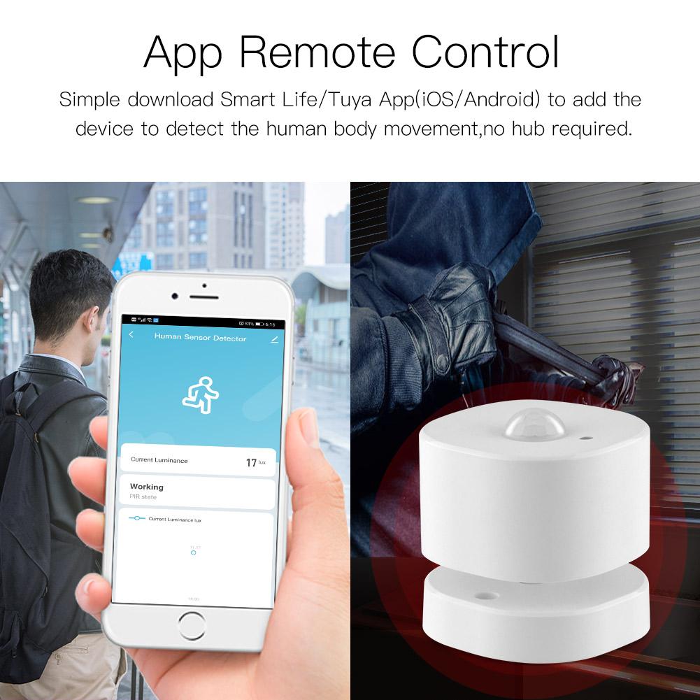 ZigBee Smart PIR Motion Sensor Human Sensor Detector Setup Available