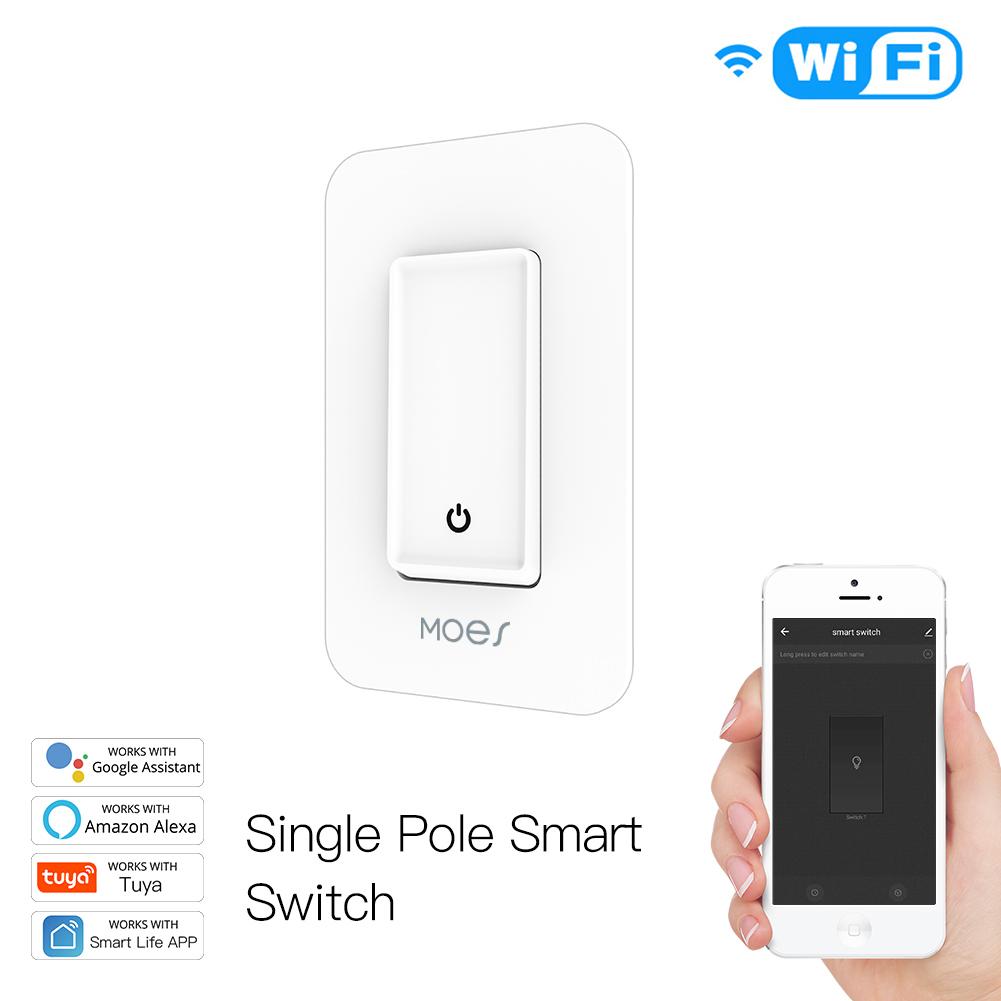 WiFi Smart Light Push Button Switch Single Pole Neutral Wire Required 100-120V US | LumiMuse