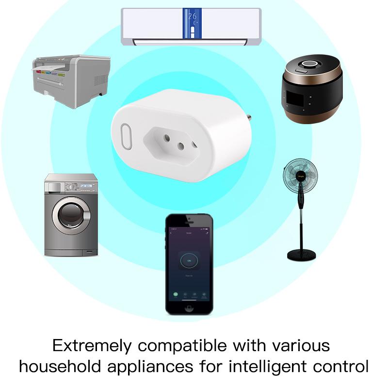 WiFi Smart Plug With Power Monitor Smart Socket 16A BR Standard