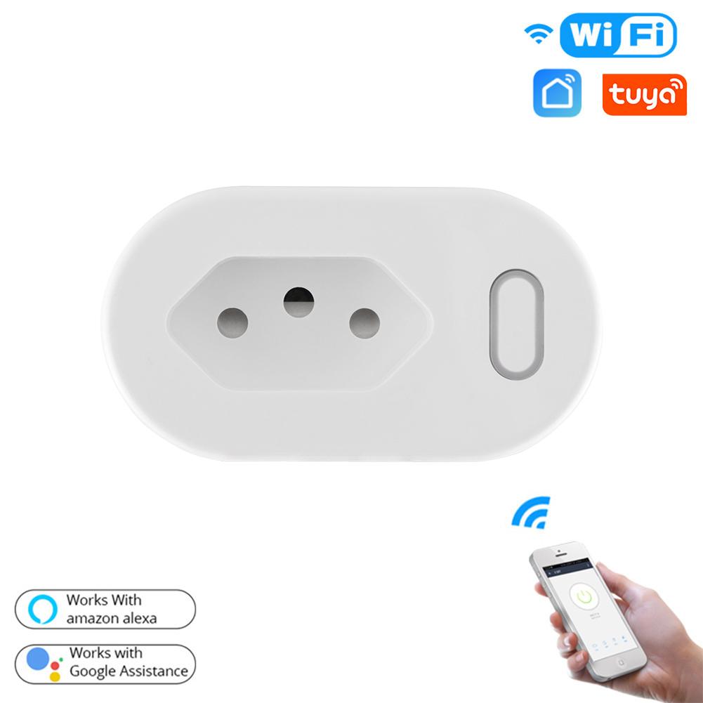 WiFi Smart Plug With Power Monitor Smart Socket 16A BR Standard