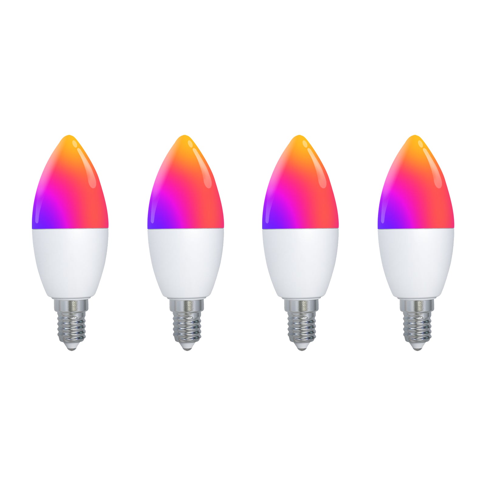 Tuya Matter WiFi Smart LED E14 Dimmable Light Bulbs 2700-6500K+RGB