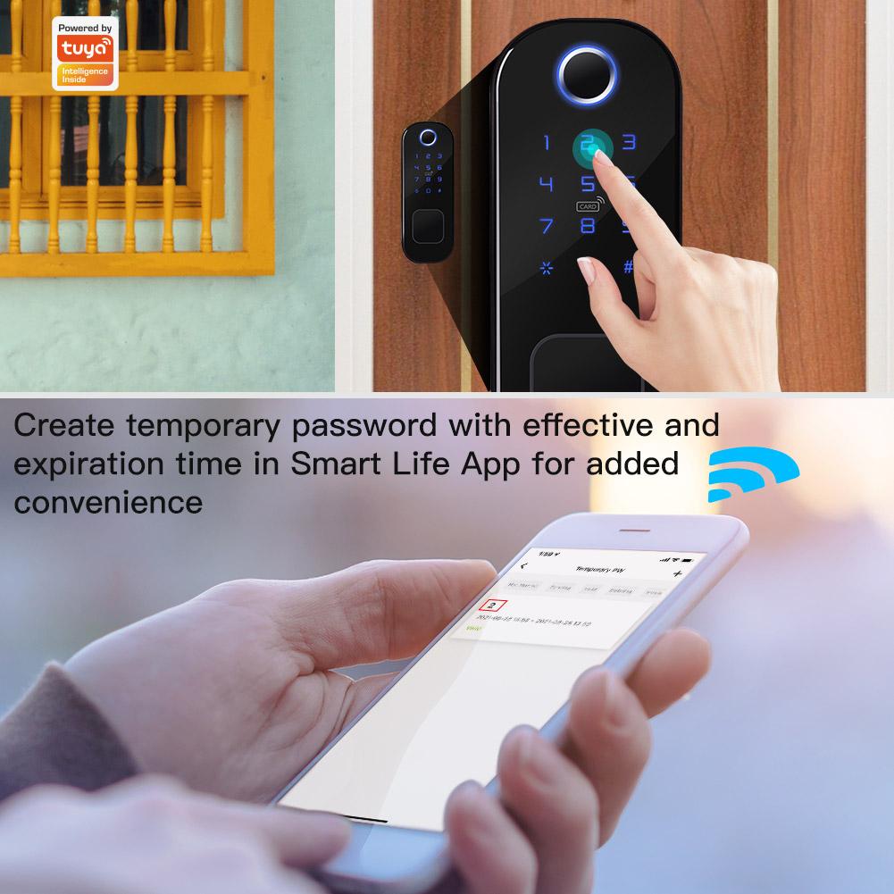 Wifi Tuya Smart Door Lock Fingerprint Digital Password Lock