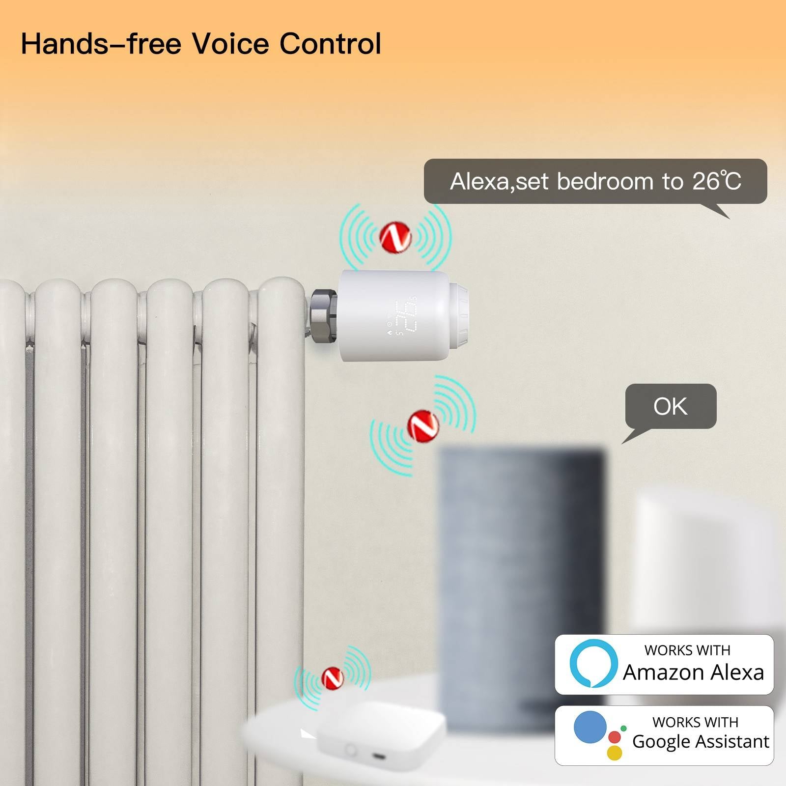 Tuya ZigBee Radiator Valve Smart Thermostat & Remote Control for Home Heating TRV 601