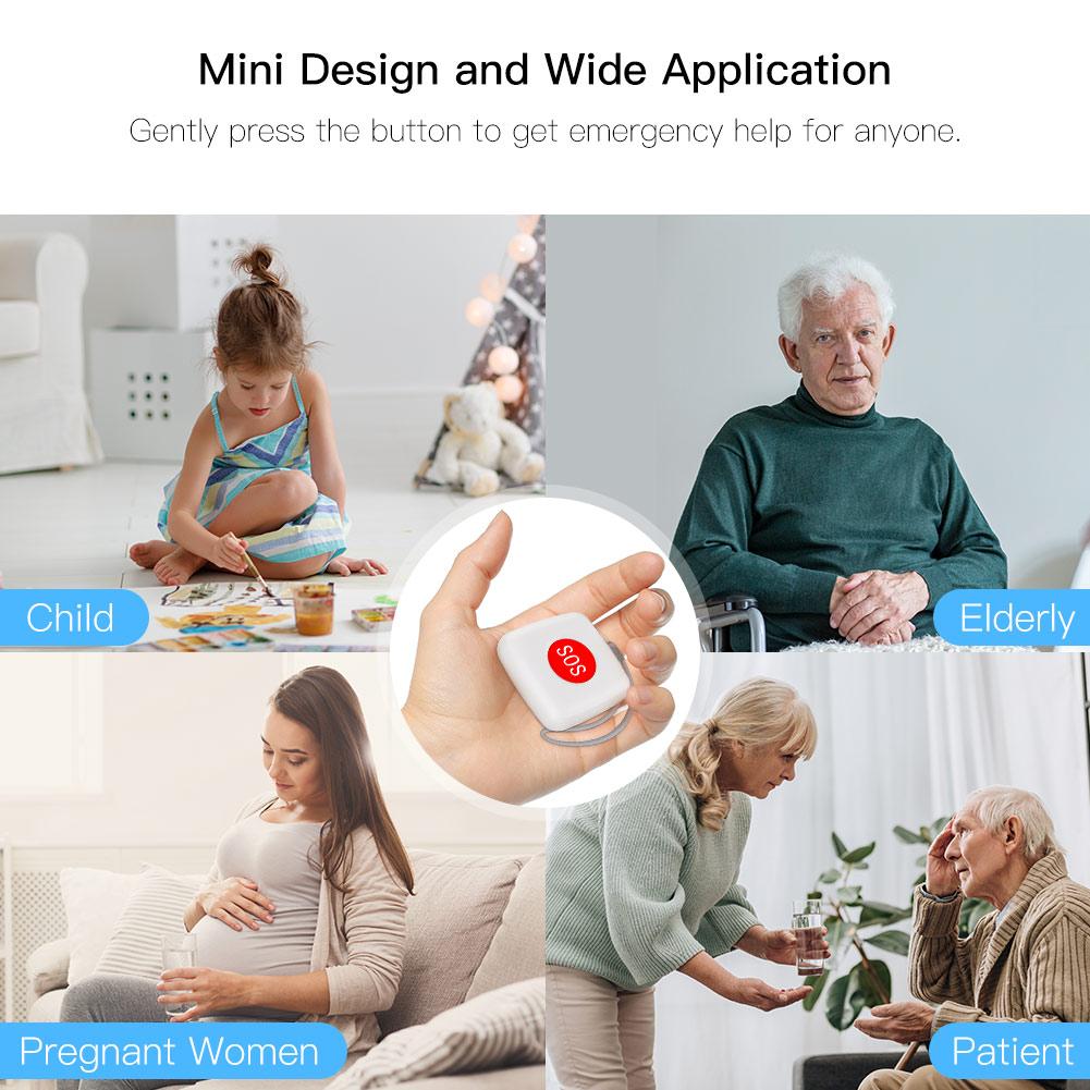 Tuya ZigBee SOS Button Sensor Alarm Elderly Children Alarm Emergency Help Switch 2MQTT Setup