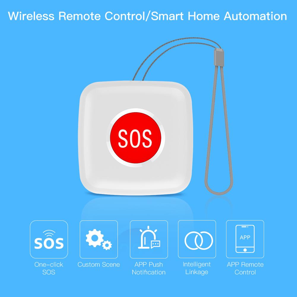 Tuya ZigBee SOS Button Sensor Alarm Elderly Children Alarm Emergency Help Switch 2MQTT Setup