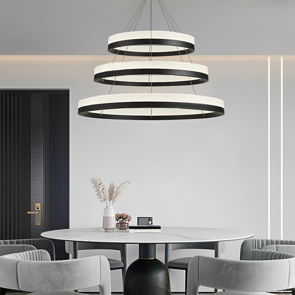 Two Rings & Three Rings Pendant Light Fixture | LumiMuse