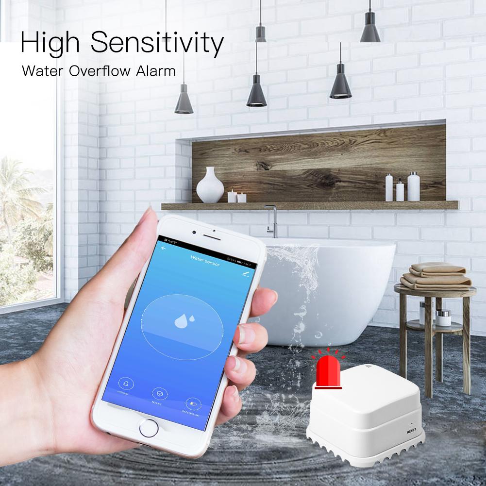 WiFi Smart Water Leak Detector Battery Version Water Leakage Detector