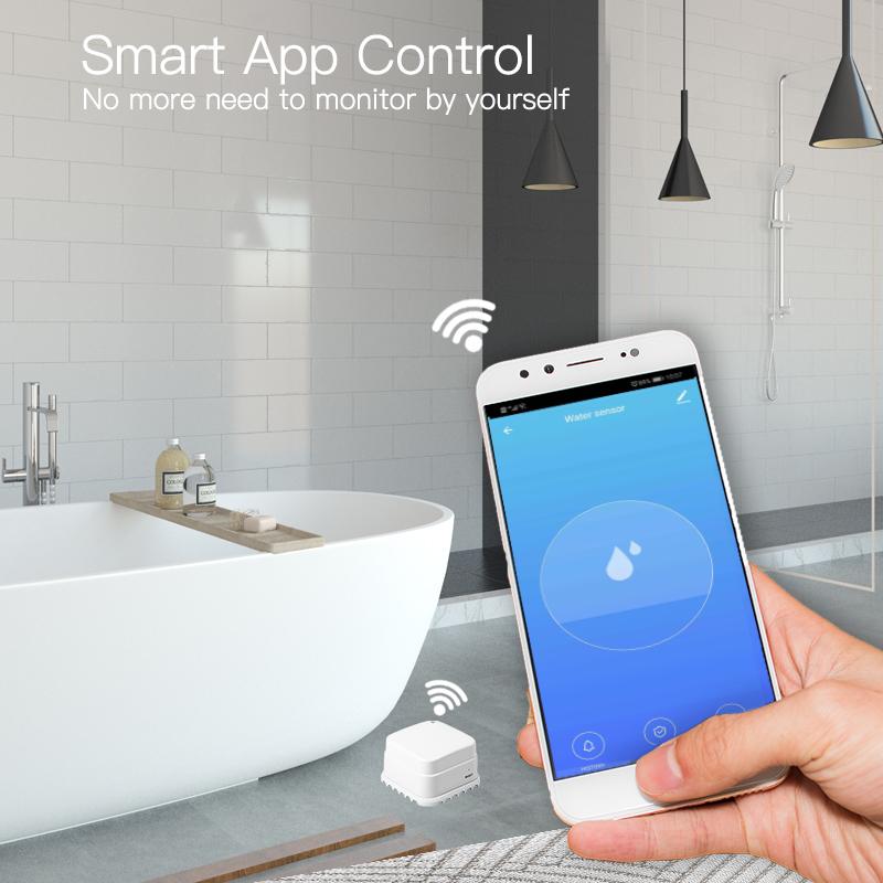 WiFi Smart Water Leak Detector Battery Version Water Leakage Detector