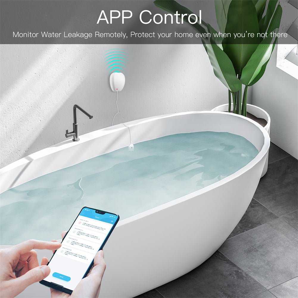 WiFi Smart Flood Sensor Home Alarm Water Leakage Detector