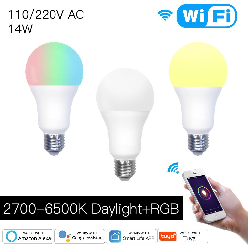 WiFi Smart LED Light Bulb Dimmable Lamp 14W  RGB C+W  Color Changing Timing Save Energy | LumiMuse