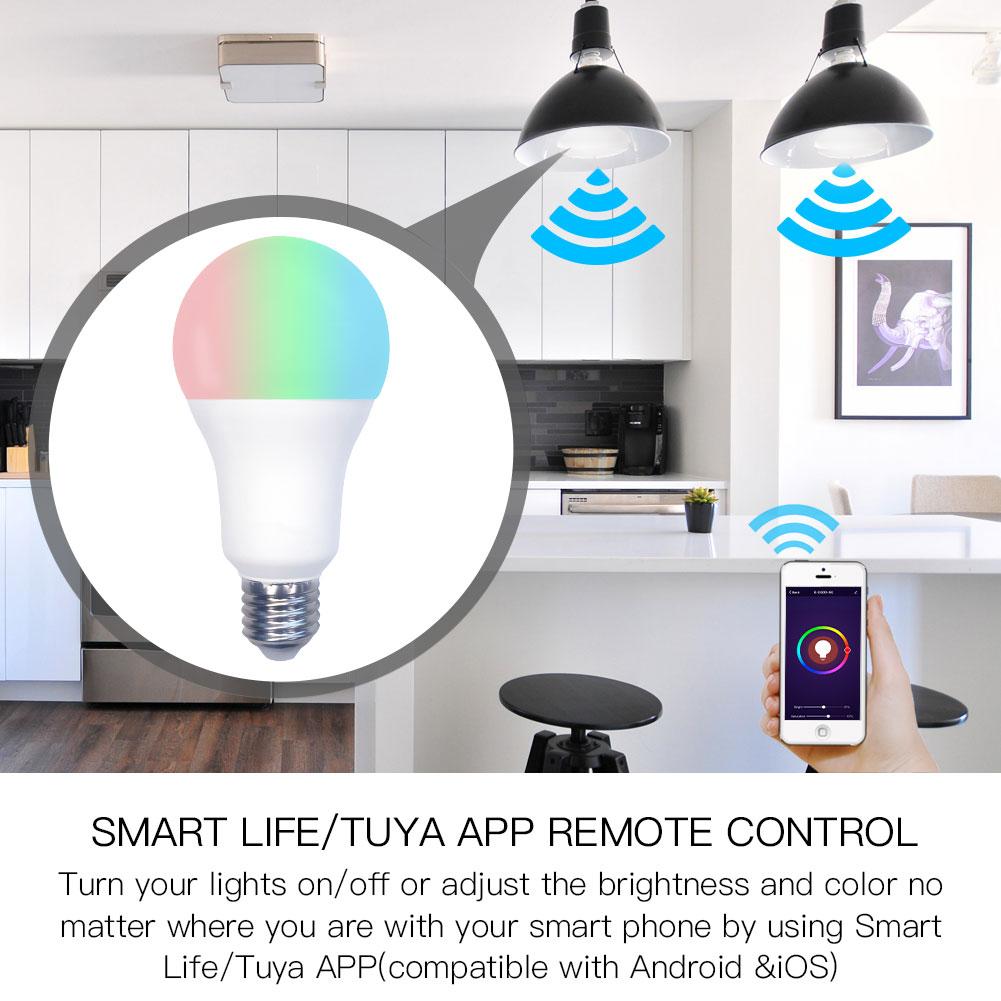 WiFi Smart LED Light Bulb Dimmable Lamp 14W  RGB C+W  Color Changing Timing Save Energy