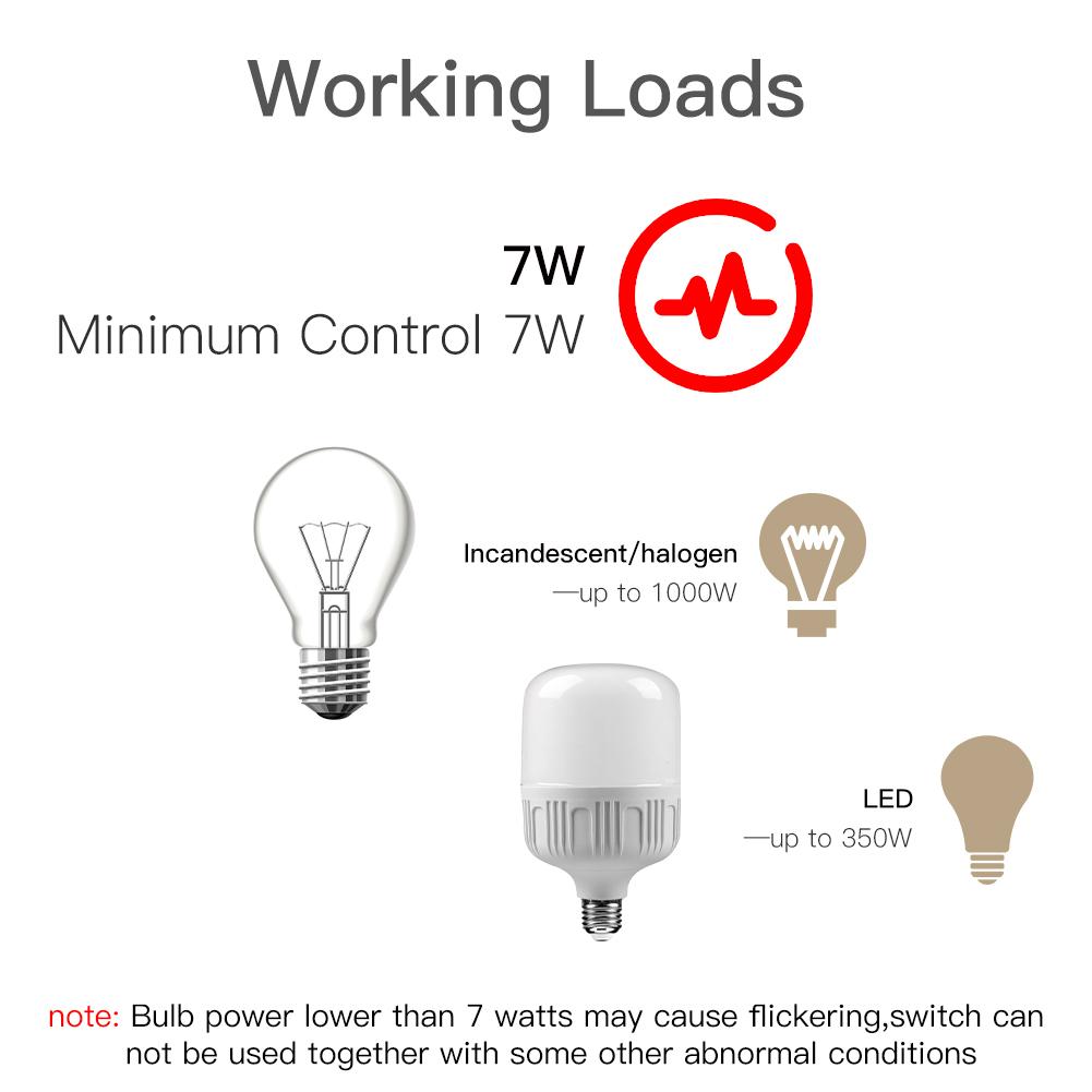 WiFi Smart Switch No Neutral, Push Button Switch, Single Pole 100-120V,  Wire Required No Capacitor US