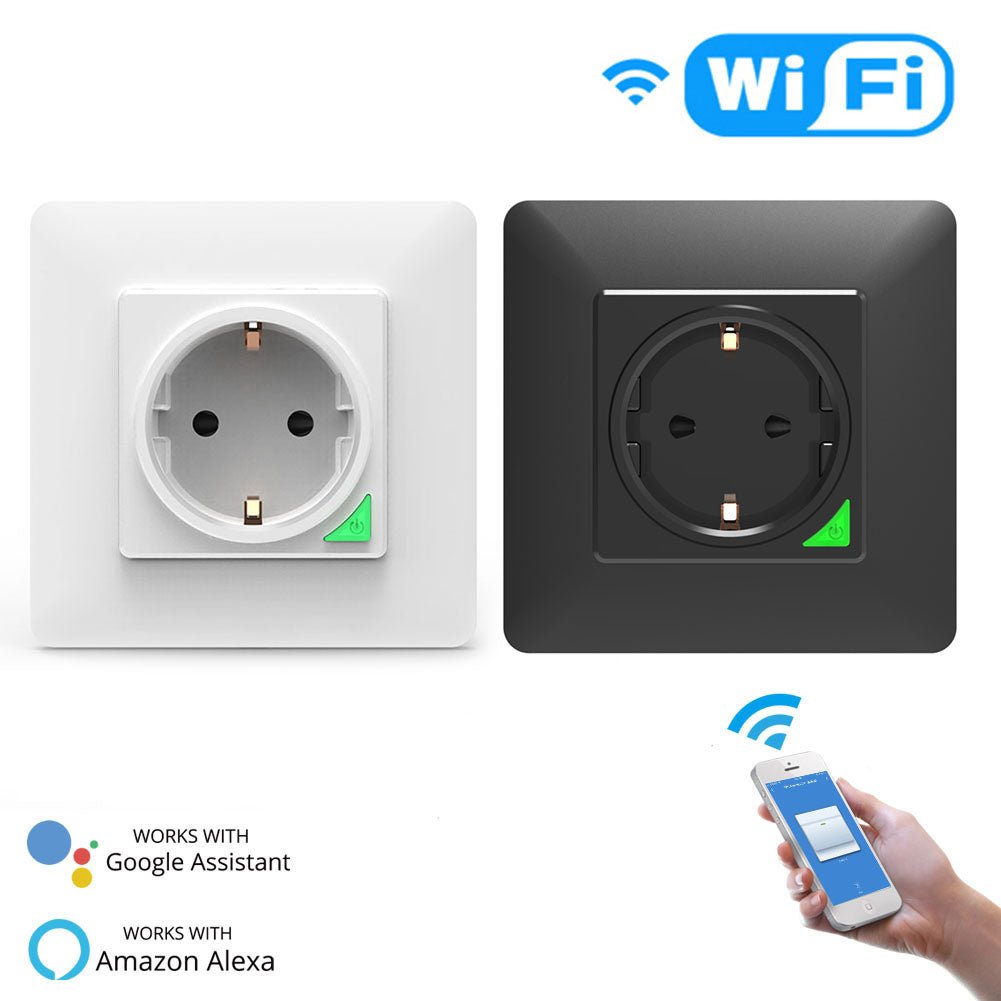 WiFi Smart Light Wall Switch Socket Outlet Push Button EU Version | LumiMuse