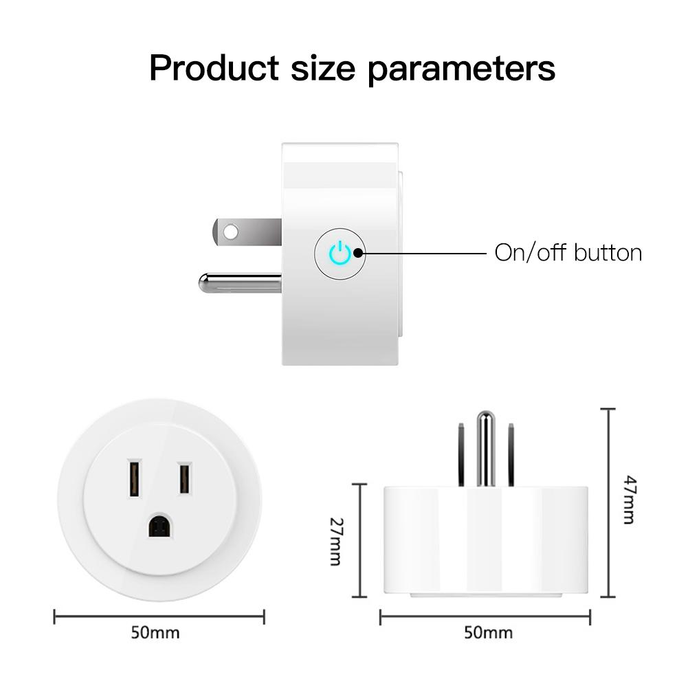 WiFi Smart Power Socket Plug Brightness Adjust Timer Plug US