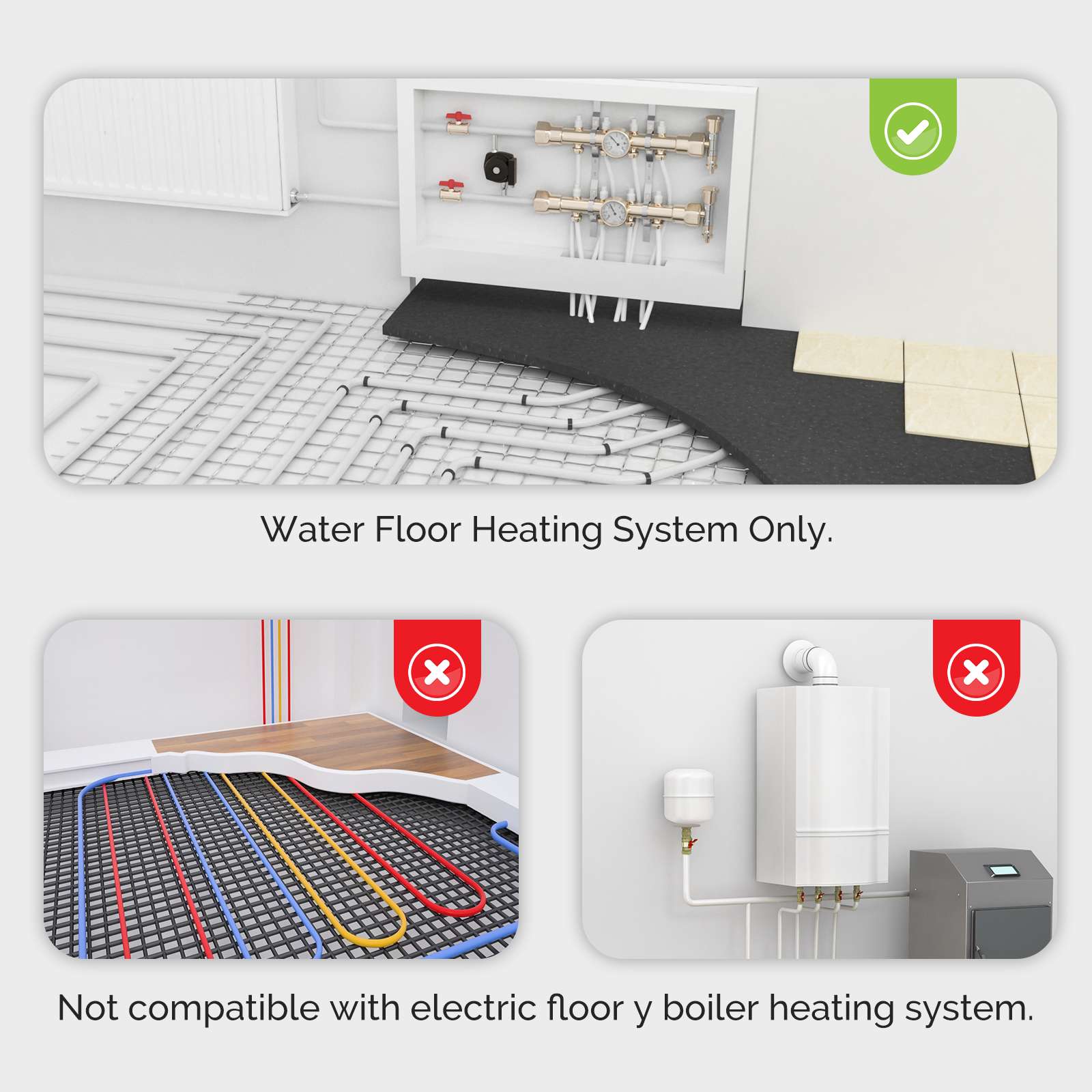 WiFi Smart Thermostat Temperature Controller for Water/ Electric /Gas /Boiler Floor Heating