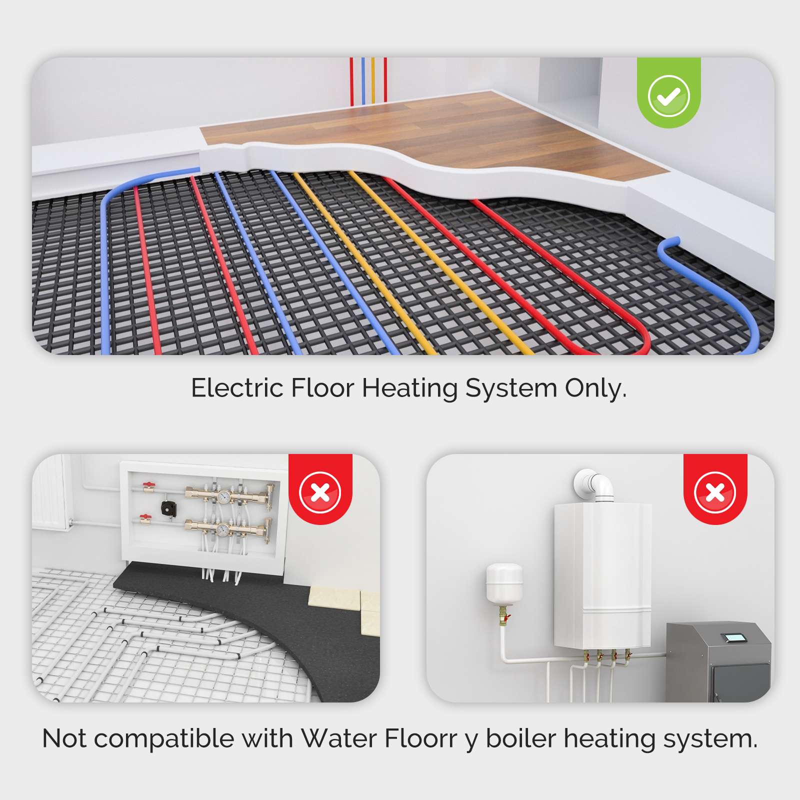 WiFi Smart Thermostat Temperature Controller for Water/ Electric /Gas /Boiler Floor Heating