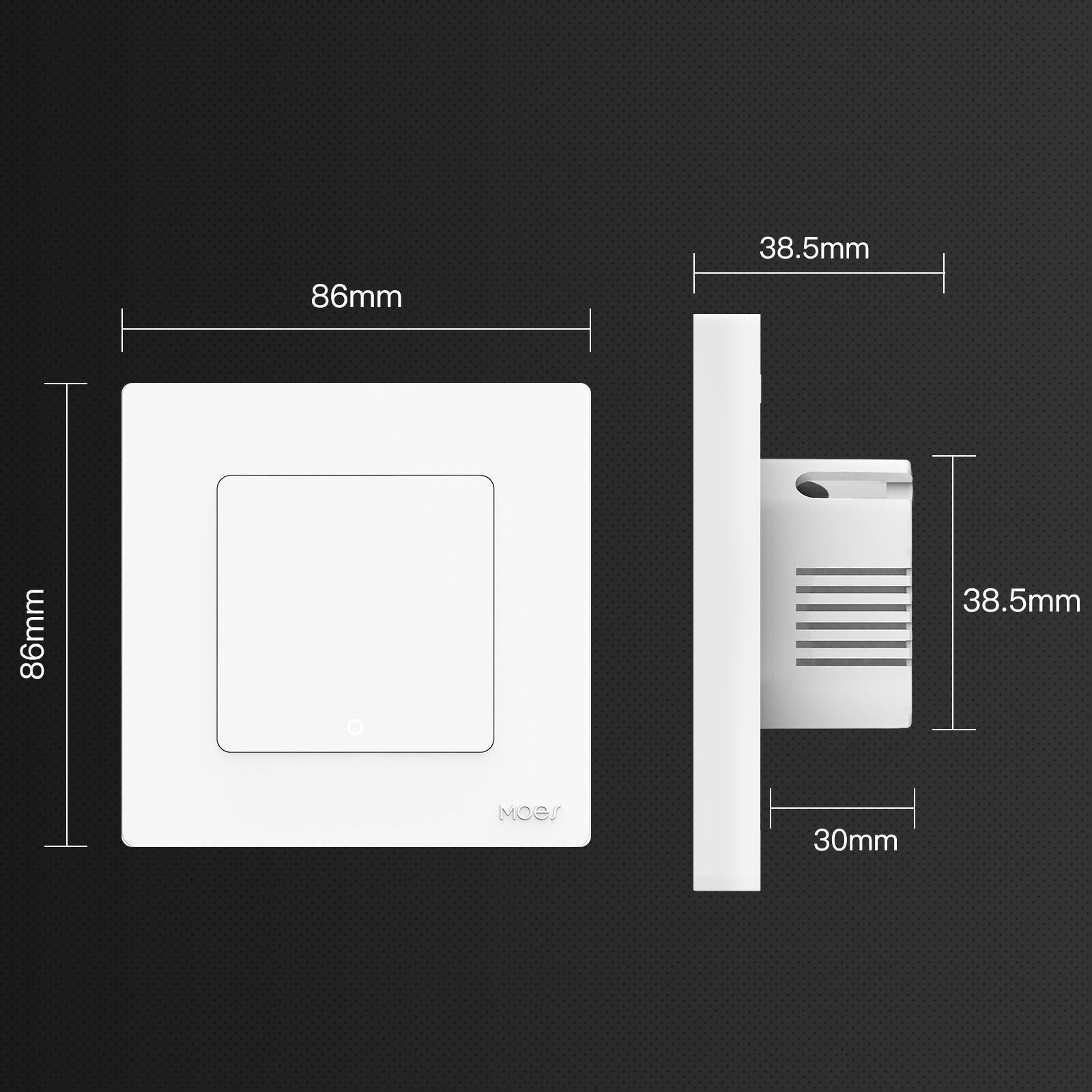 WiFi Star Ring Smart Light Push Button Switch No Neutral No Capacitor Required