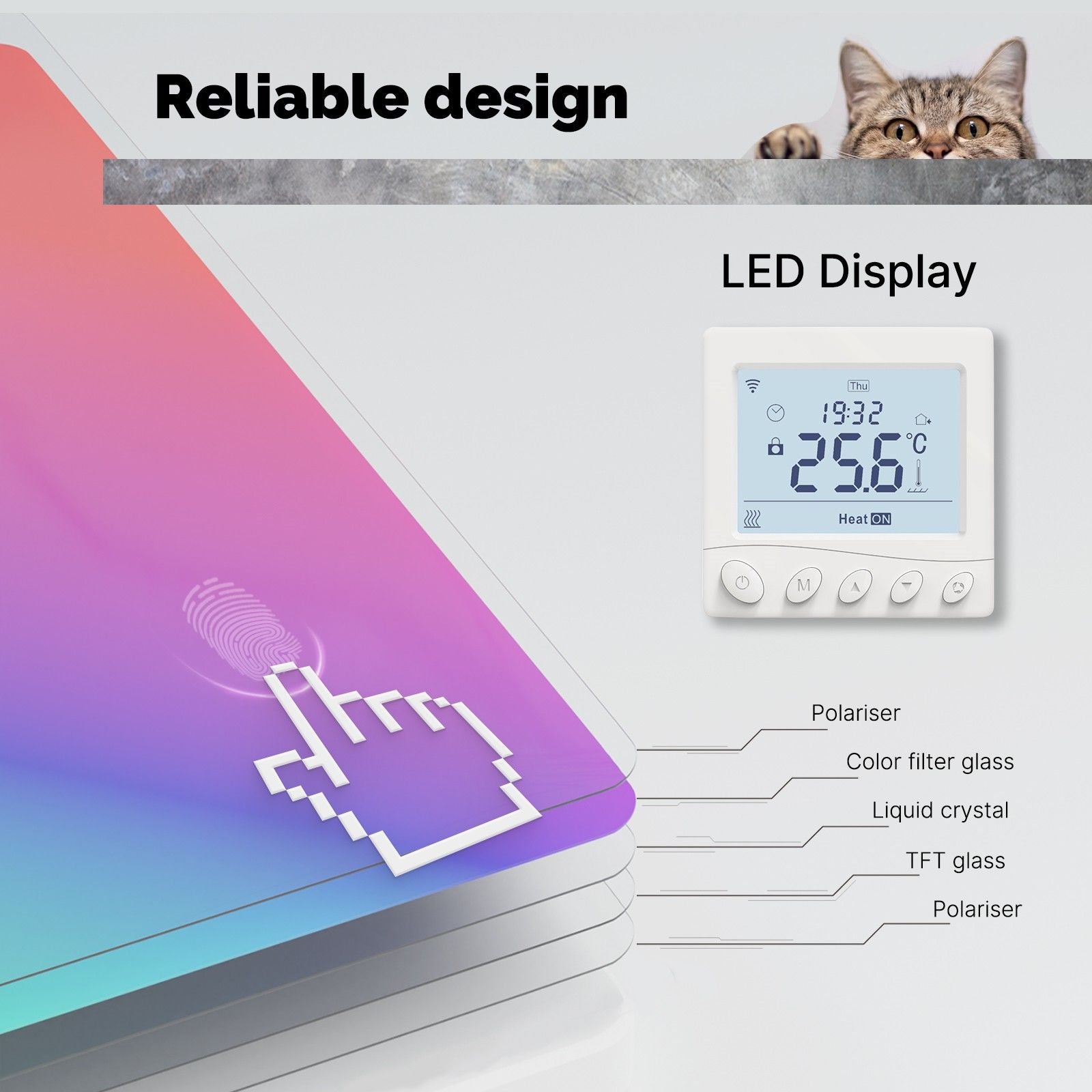 WiFi Thermostat Room Temperature Controller Water/Electric/Gas Boiler Floor Heating App Control