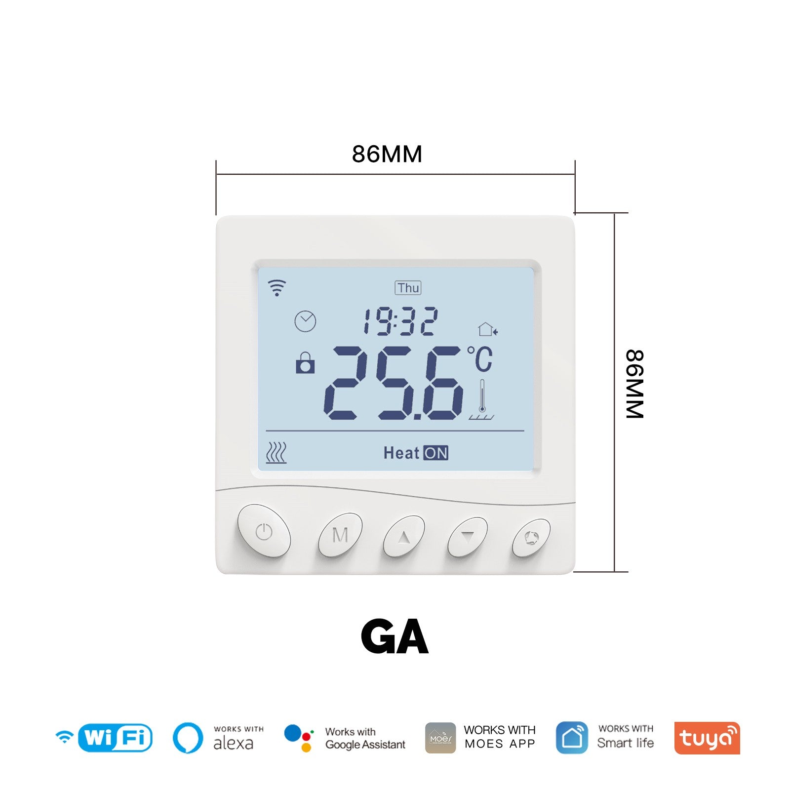 WiFi Thermostat Room Temperature Controller Water/Electric/Gas Boiler Floor Heating App Control