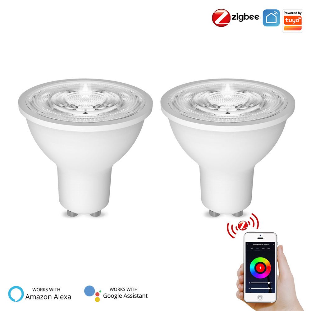 ZigBee GU10 Smart Sync Full Color LED Dimmable Party Light Bulbs RGBCCT 2200-6500K C+W 5W