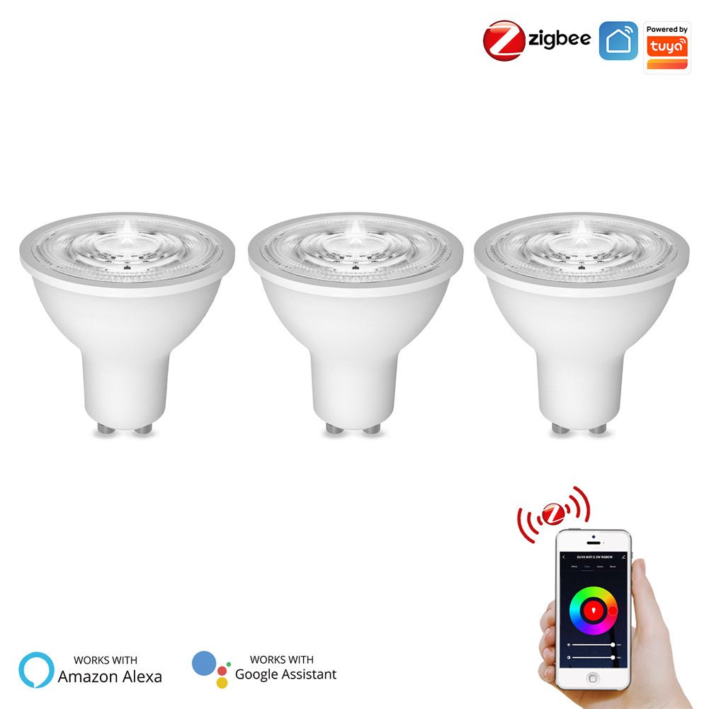 ZigBee GU10 Smart Sync Full Color LED Dimmable Party Light Bulbs RGBCCT 2200-6500K C+W 5W