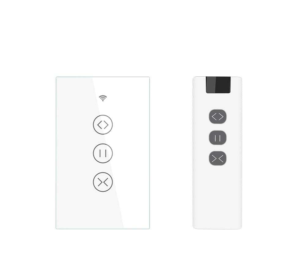 ZigBee RF433 Smart Curtain Blinds Shutter Touch Switch Multi-control Neutral Wire Required US