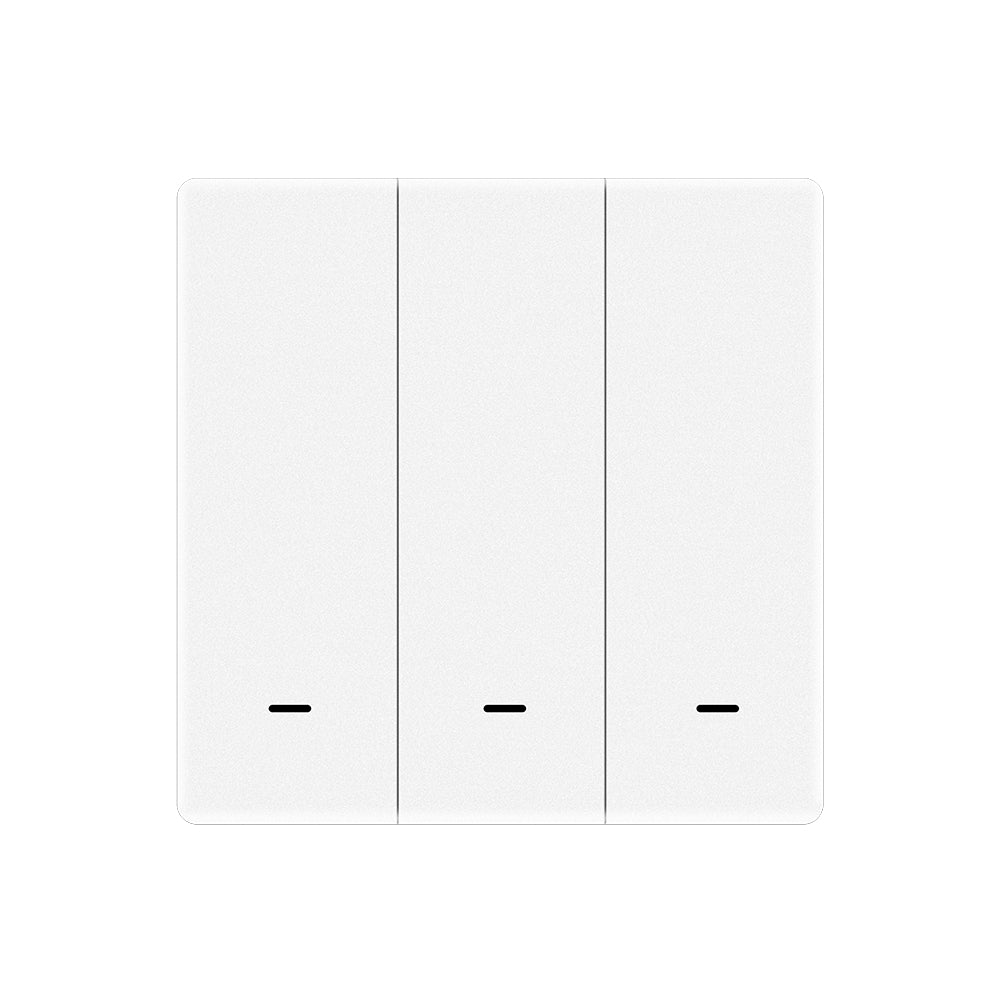 ZigBee 1/2/3 Gang Smart Push Button Light Switch 2 Way Multi-Control Neutral Wire Optional EU